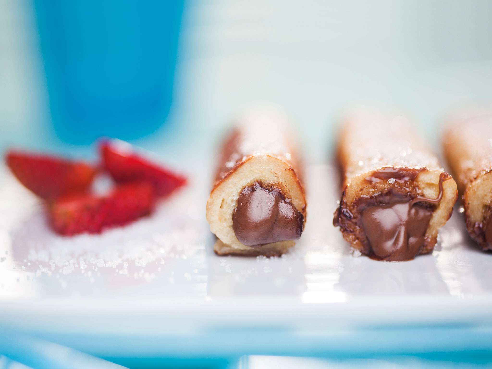 Rollitos de chocolate