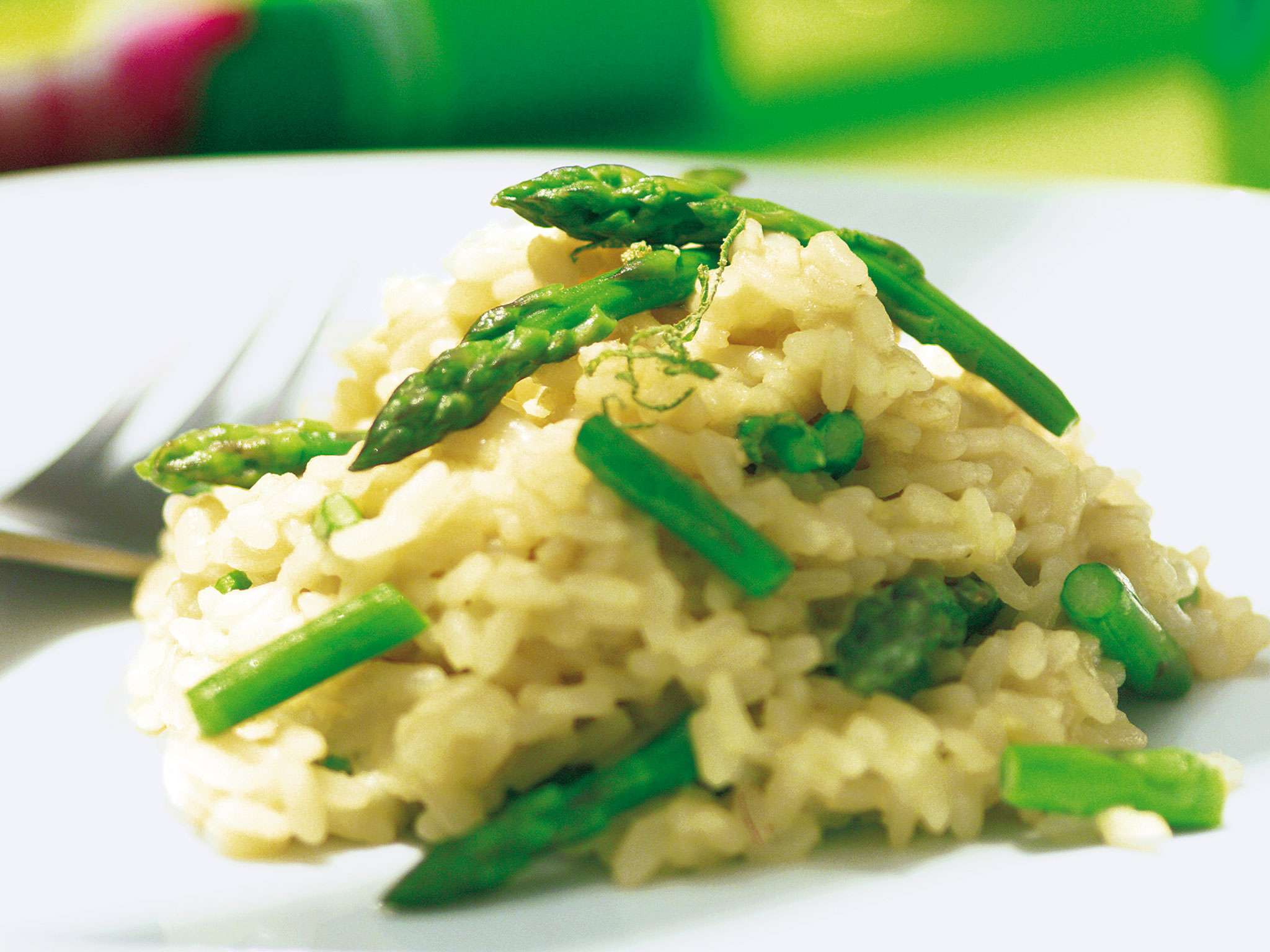 Risotto con espárragos