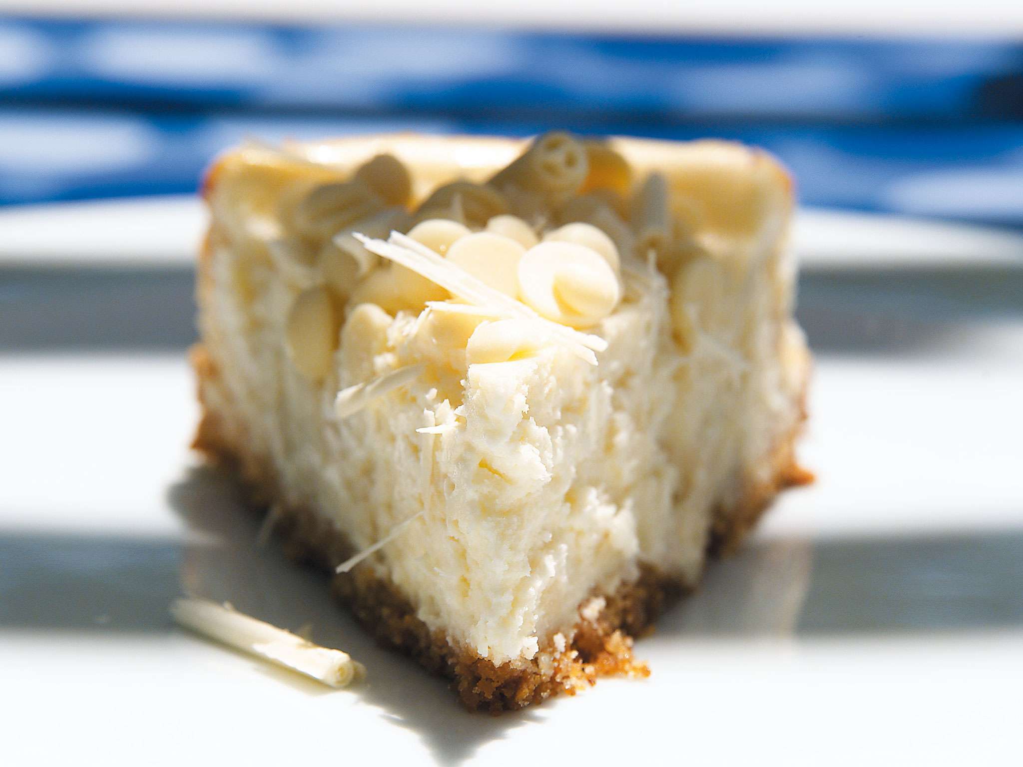Cheesecake de chocolate blanco