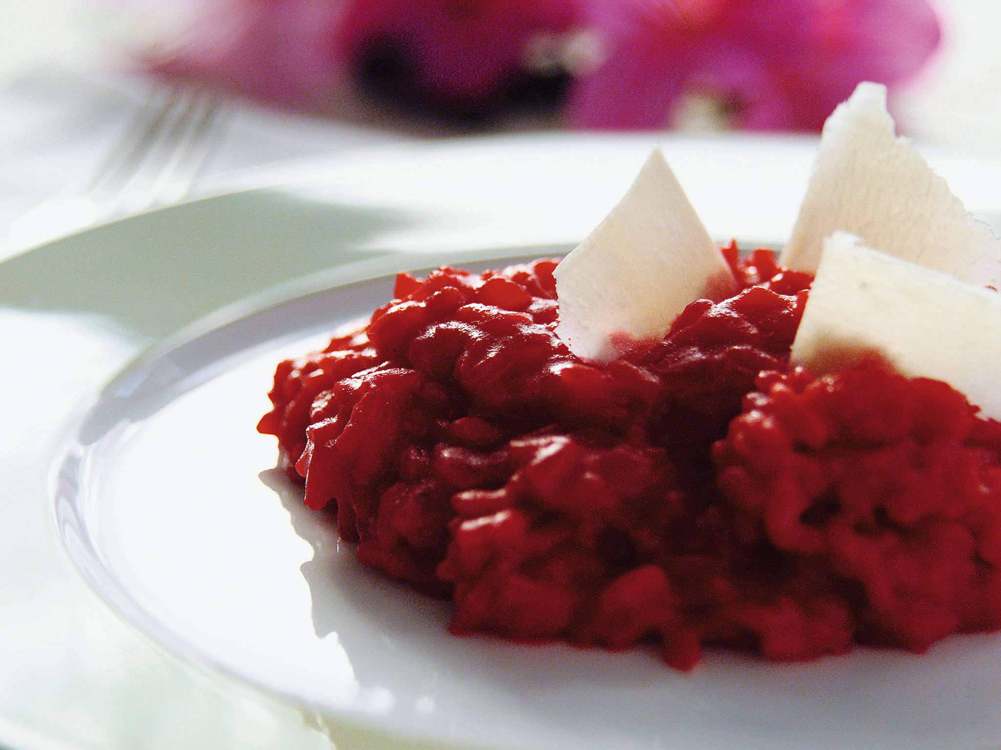 Risotto con remolacha
