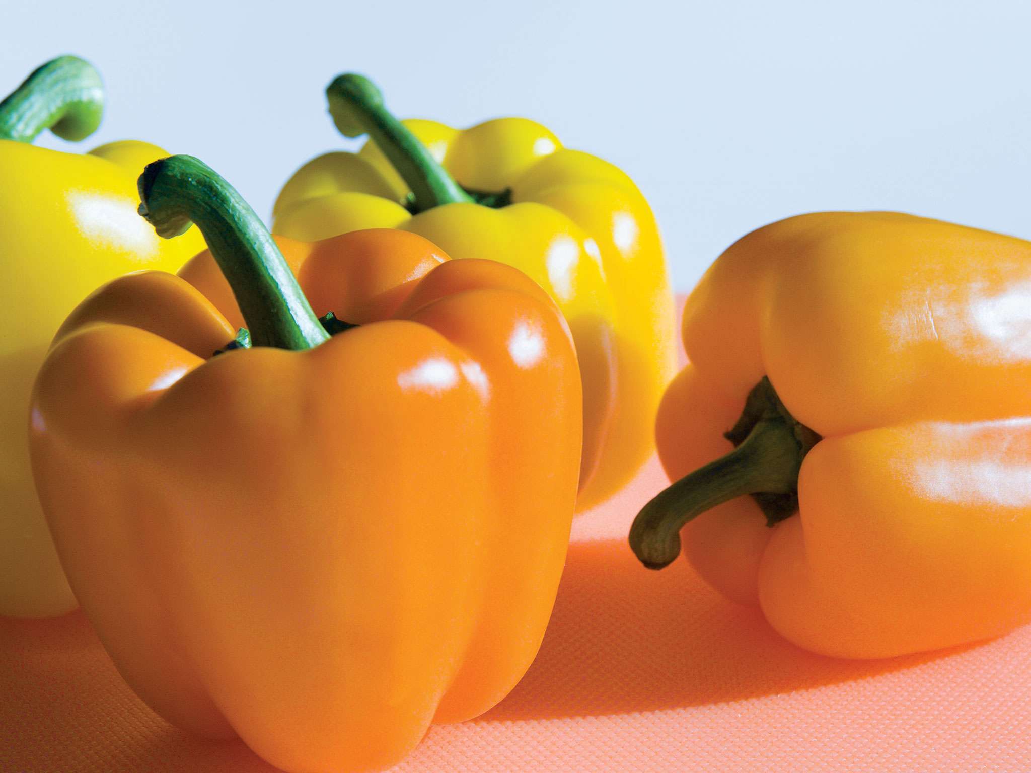 Coloridos pimentones