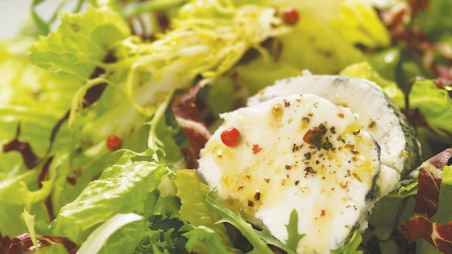Ensalada de queso de cabra