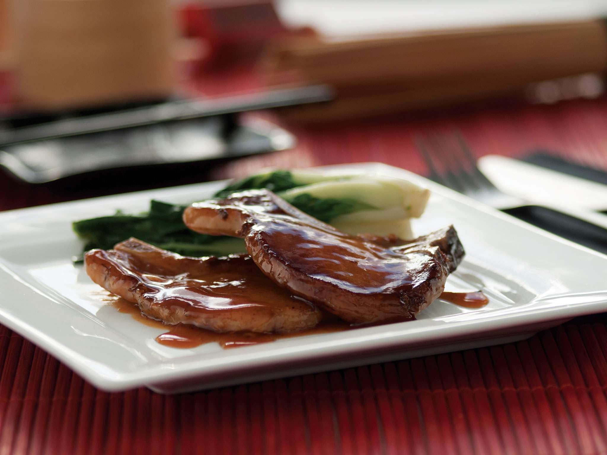 Chuletas agridulce