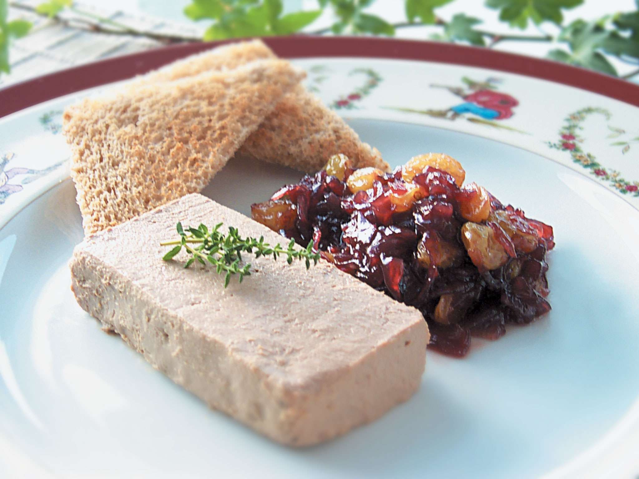 Paté de aves con mermelada