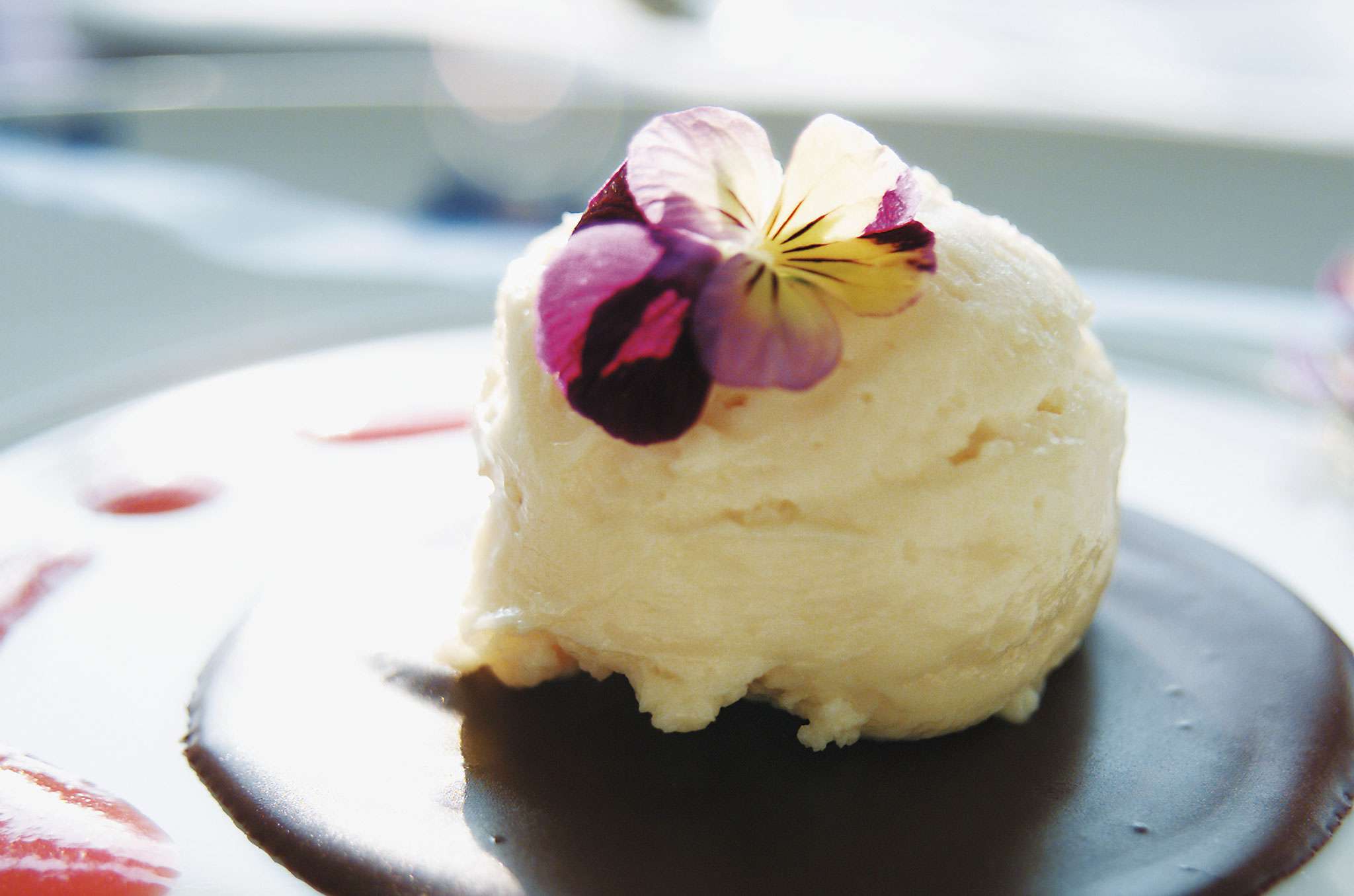 Mousse de chocolate blanco