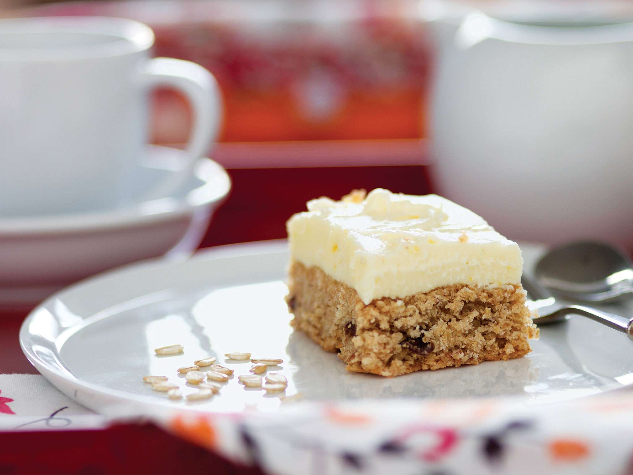 Barras de avena y naranja