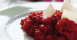Risotto con remolacha