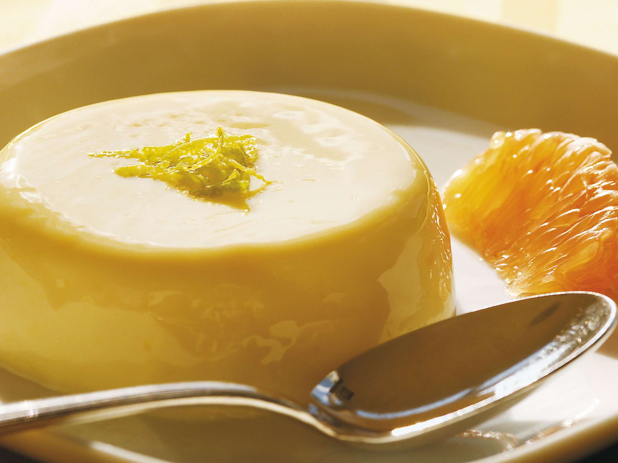 Flan de naranja